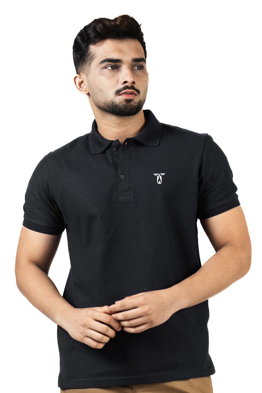 LIBERAL POLO TEE - BLACK