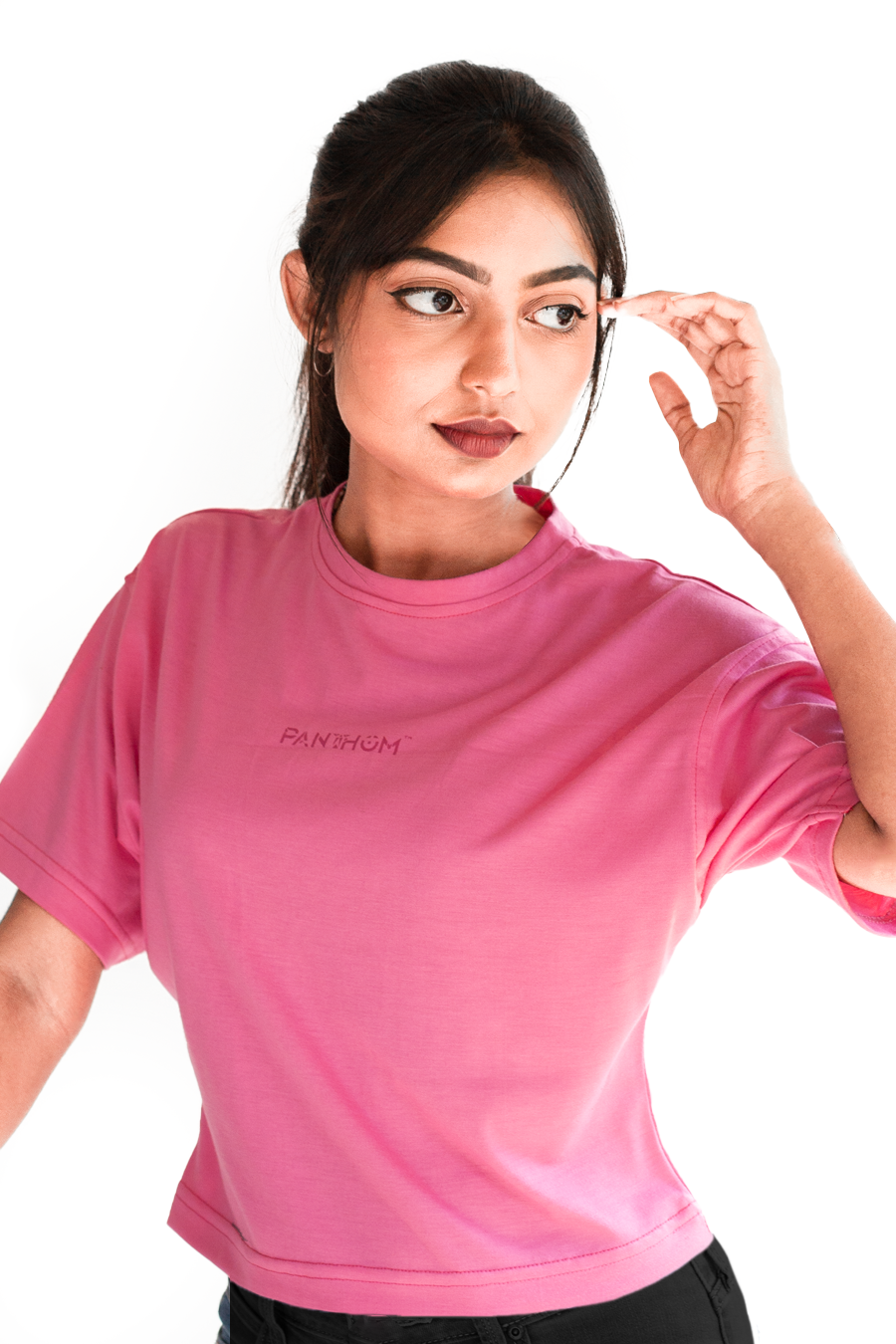 OPULENT CROP TEE - PINK