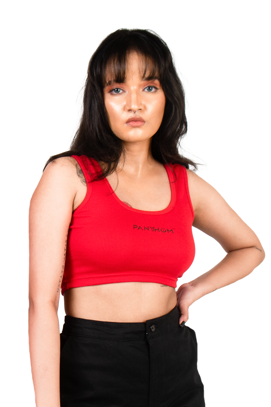 SEAMLESS ALLURE CROP TOP - RED