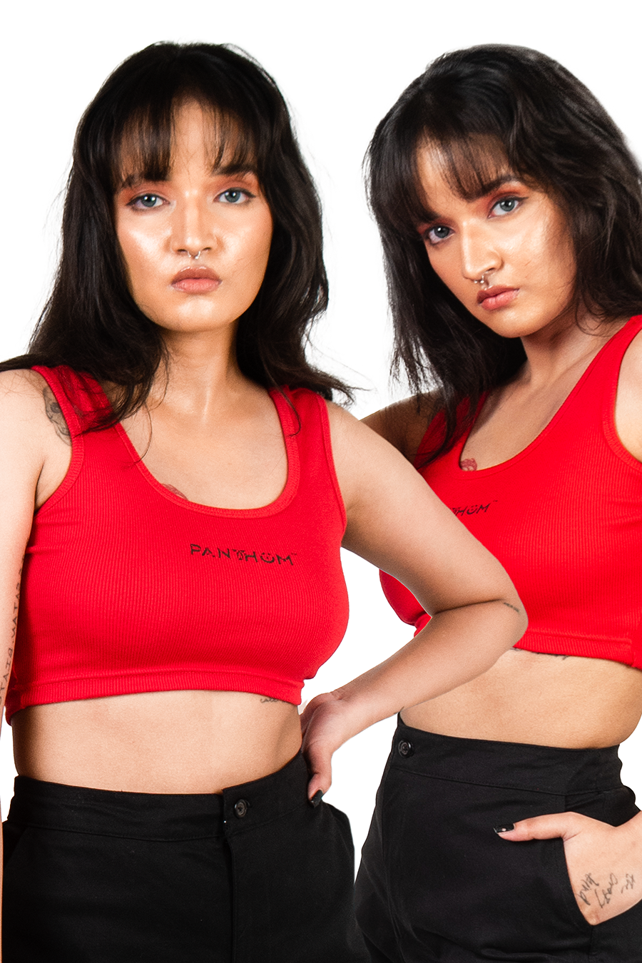 SEAMLESS ALLURE CROP TOP - RED